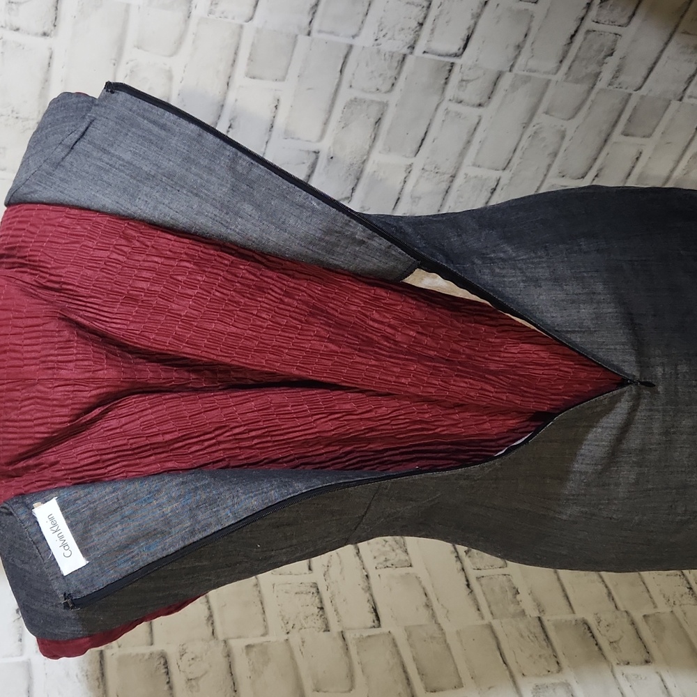 Calvin Klein Charcoal Midi Dress - Picture 7 of 9